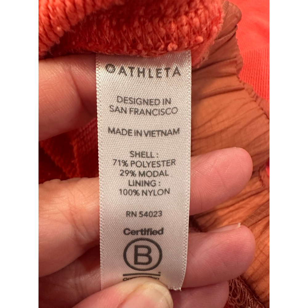 ATHLETA Red Retrograde Half Zip Pullover Hoodie S… - image 9